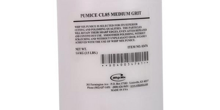 Whip Mix Pumice Cl-85 (Medium), 3.5 Lb Jar