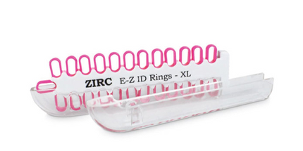 Zirc - Ez Id Rings Xl - 25/Pk Neon Pink