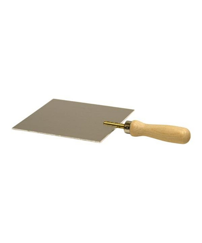 Buffalo - Hot Plate, Regular, 4.5' X 5' Aluminum  W/ Green Line Handle