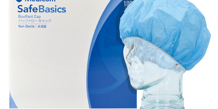 Medicom - Bouffant Cap, 21", Blue, 100/Bx