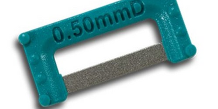 Directa - Ipr Plus Teal Double Sided Widener Coarse Diamond (0.50Mm) Small 8Pk