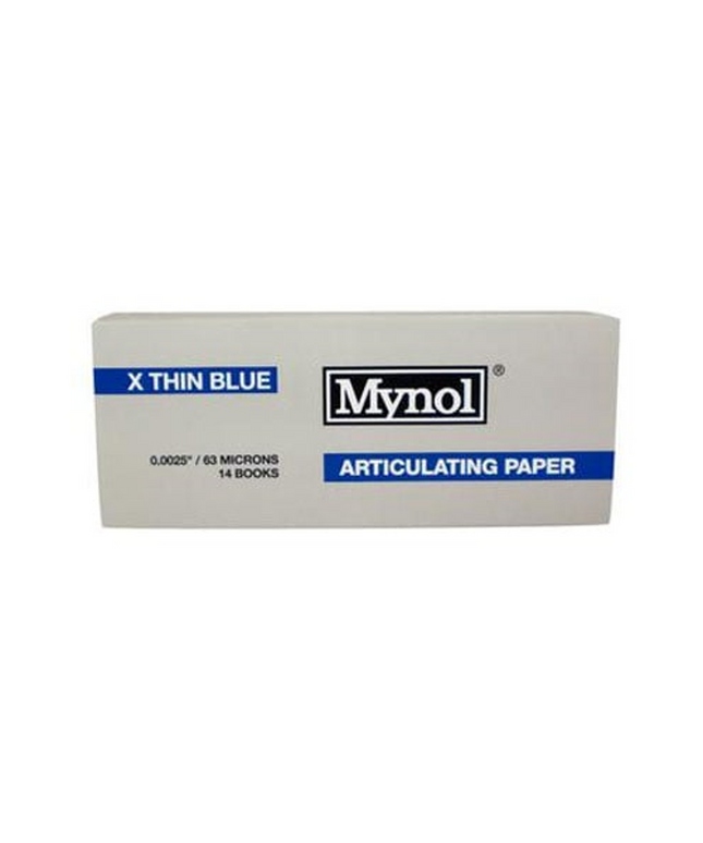 Mynol X-Thin Blue articulating paper, box of 14 books