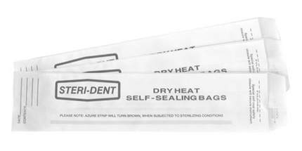 Steri-Dent Dry Heat Sterilization Bags with indicator 2.5 x 1.5 x 10.5, box of 250