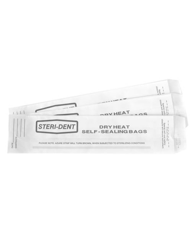 Steri-Dent Dry Heat Sterilization Bags with indicator 2.5 x 1.5 x 10.5, box of 250