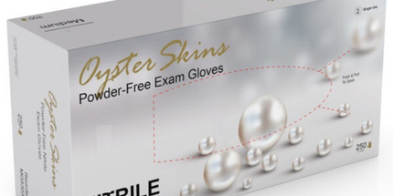 OysterSkin Nitrile Exam Gloves, Small, box of 250
