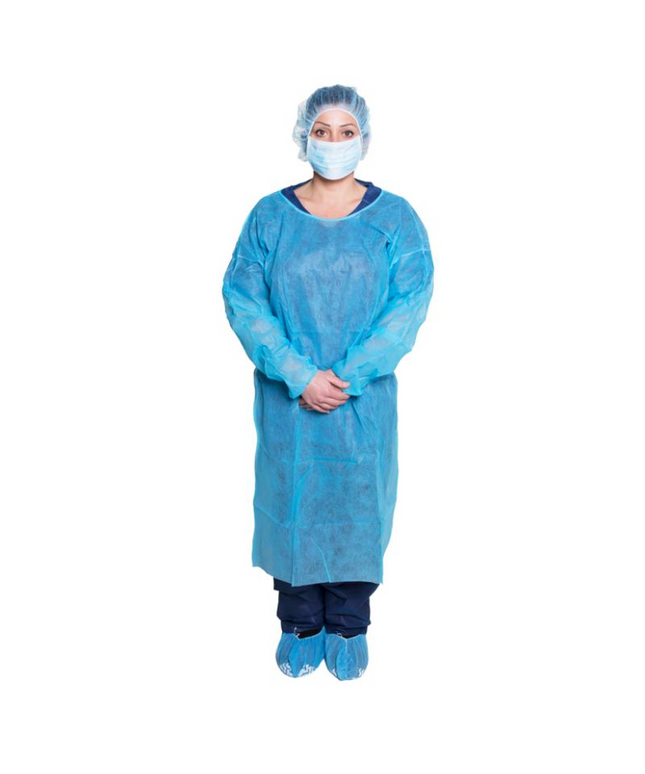 Dukal - Isolation Gowns Blue, pack of 10