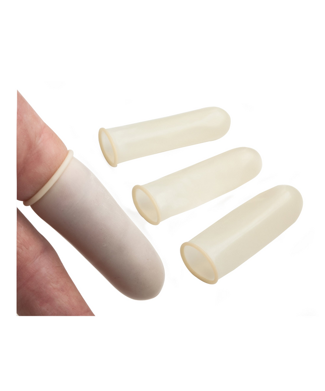 Dukal - Latex Finger Cots, Large, box of 144