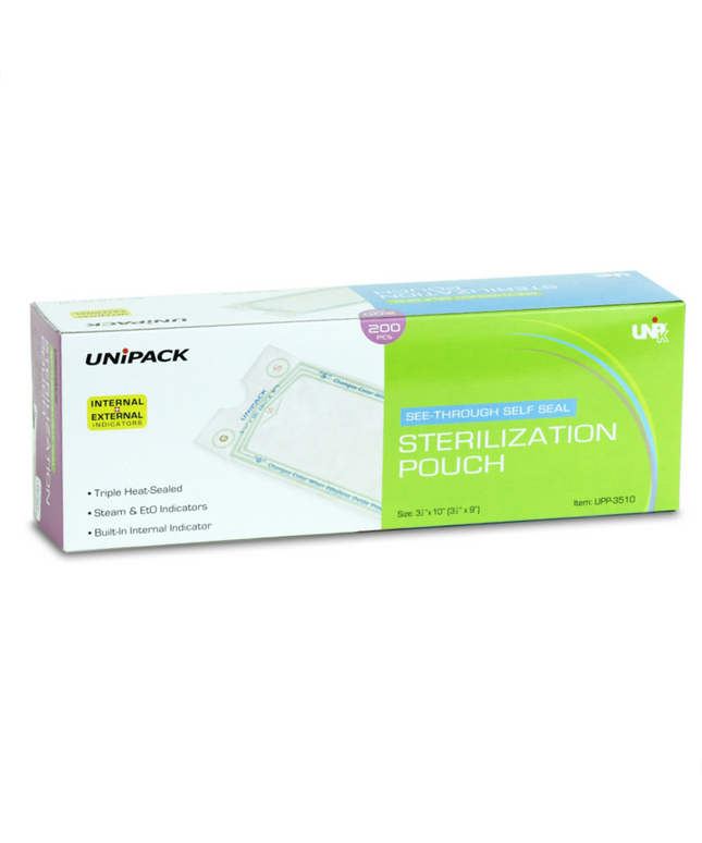 Dukal - 3 1/2' x 10' Autoclave Bags, box of 1000