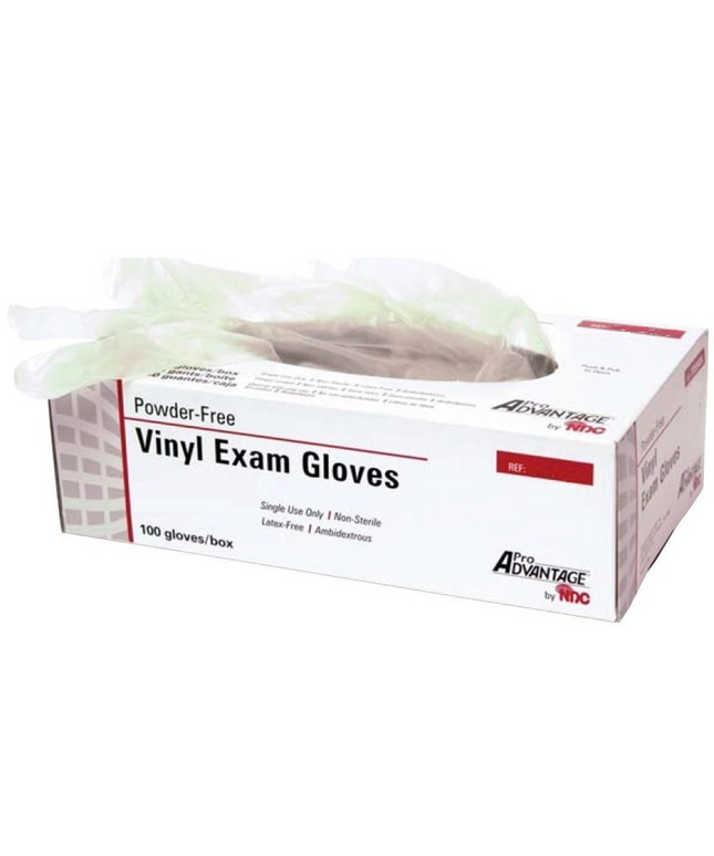 ProAdvantage - Vinyl Powder-Free Exam Gloves, Small, 100 per box