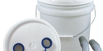 Tiger's 3.5 Gallon Disposable Plaster Trap with Lid - includes  Fittings & Hose