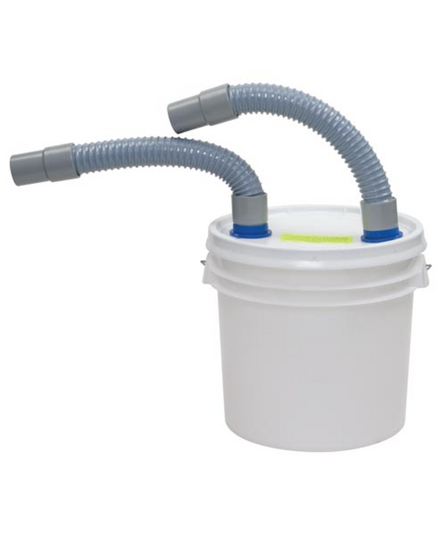 Tiger's 5 Gallon Disposable Plaster Trap With Lid- includes Fittings & Hose