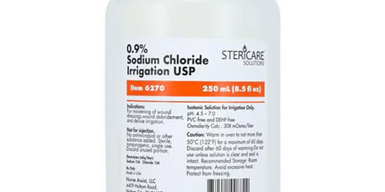 Nurse Assist Saline 0.9%, Sterile 250mL, Screw Top Bottle