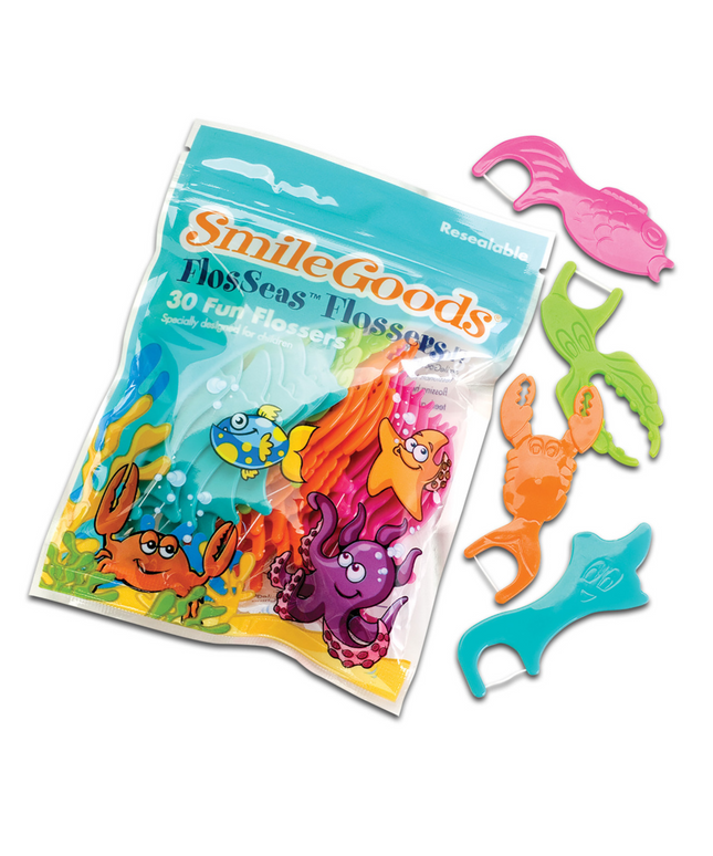 Practicon - Smilegoods Flosseas Flossers Designed For Children Age 3+ Feature High-Quality Nylon Floss