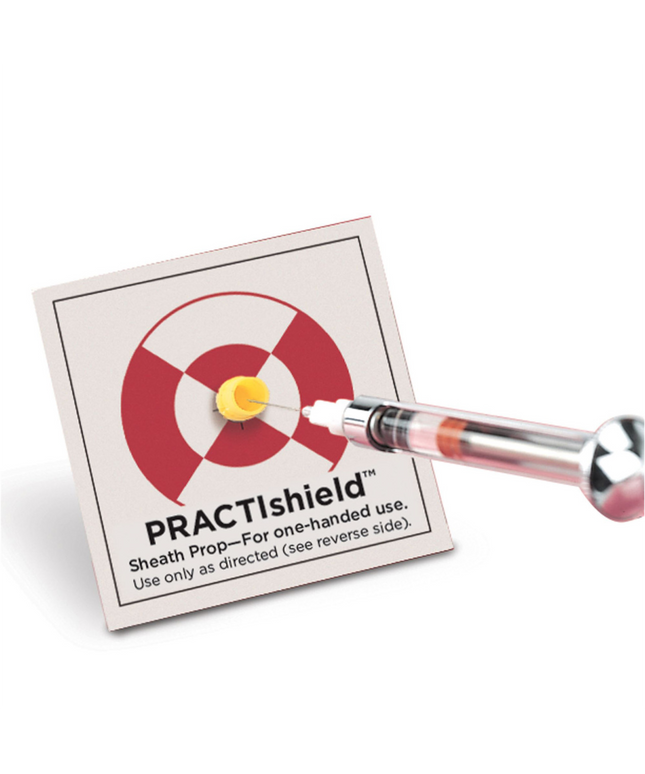Practicon - Practishield Resheathing Prop 100/pack Single Use Props Slip Onto Any Needle Sheath Creating An