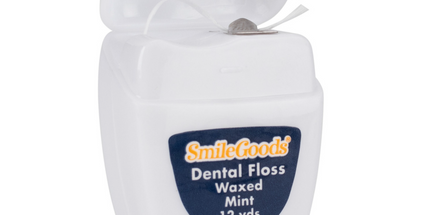 Practicon - Smilegoods Waxed Dental Floss Mint 144 Molar Shaped Dispensers/box 12 Yards Of Waxed Nylon