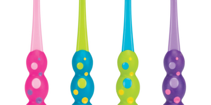 Practicon - Smilegoods Y292 Bubble Grip Toothbrushes 72/box Give Kids A Hand! Suction Cup