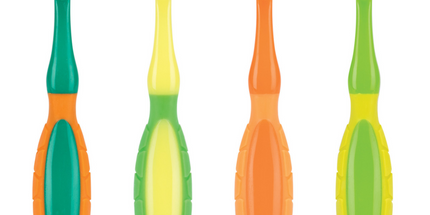 Practicon - Smilegoods Y241 Turtle Toothbrushes 72/box Specially Designed For First-Time Brushers The