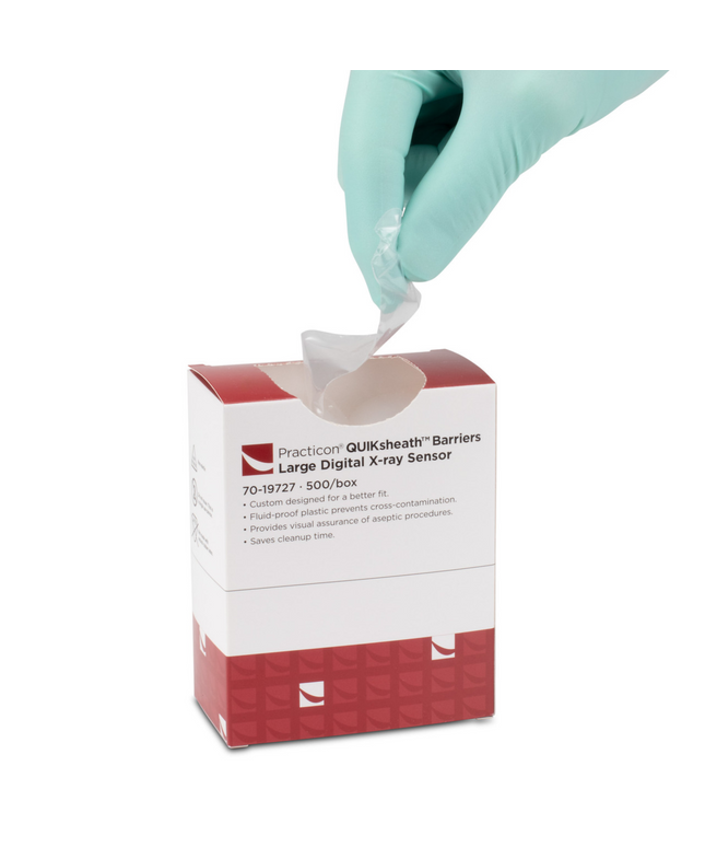 Practicon - Quiksheath Large Digital X-Ray Sensor Covers Eliminate The Damaging Effects Of Cold Sterilization