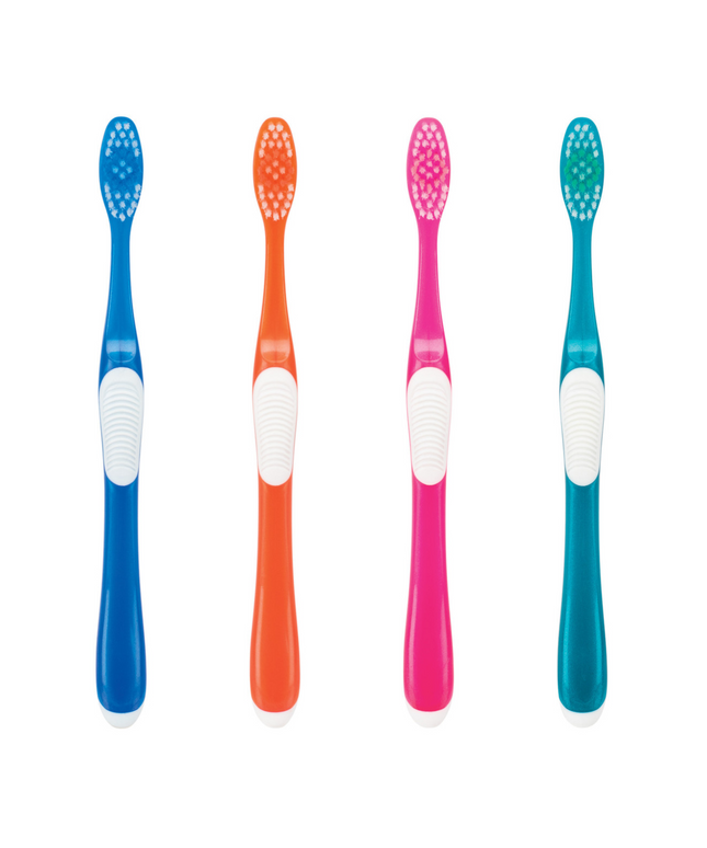 Practicon - Smilegoods A392 Toothbrushes Assorted Colors 72/box Each Toothbrush Features: Ergonomic Non-Slip