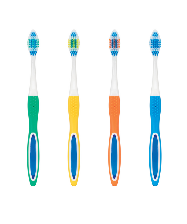 Practicon - Smilegoods A401 Toothbrushes Soft End-Rounded Dupont Tynex Bristles In An Unbreakable Non-Slip