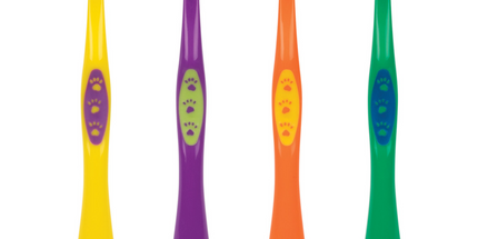 Practicon - Smilegoods Y331 Child Toothbrushes 72/box Soft 31 Tufts Flat-Trimmed Bristles & Reach-Around