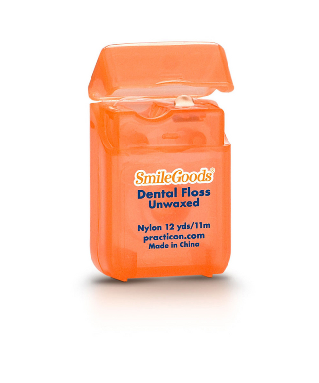 Practicon - Smilegoods Unwaxed Dental Floss Coordinates Toothbrushes & Maximizes Your Savings! Each