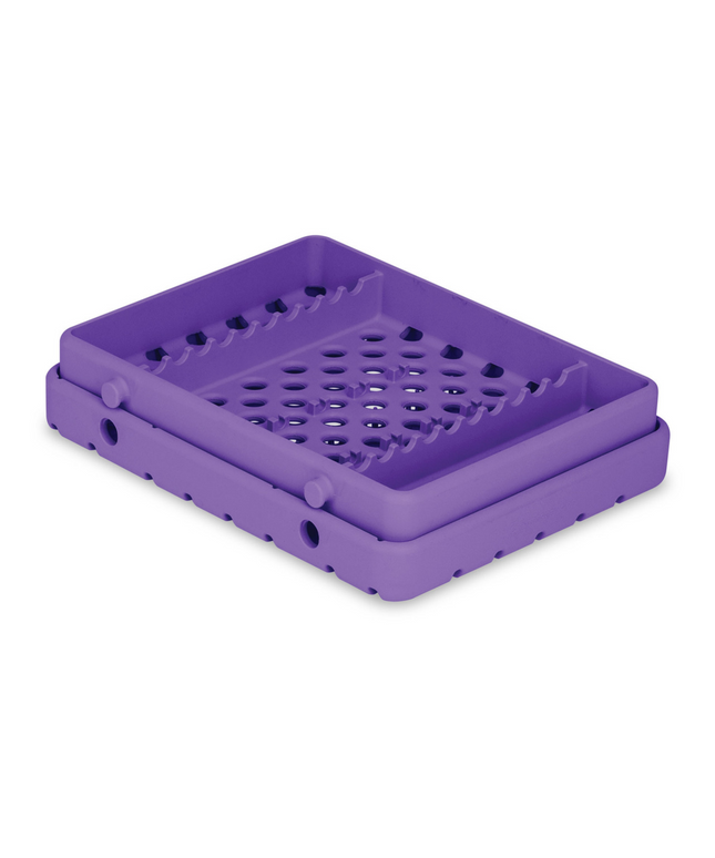 Practicon - Cool Cassette 2 Pure Purple 10 Instrument Tray 1/pack Holds Instruments Up To 7-1/8" Long