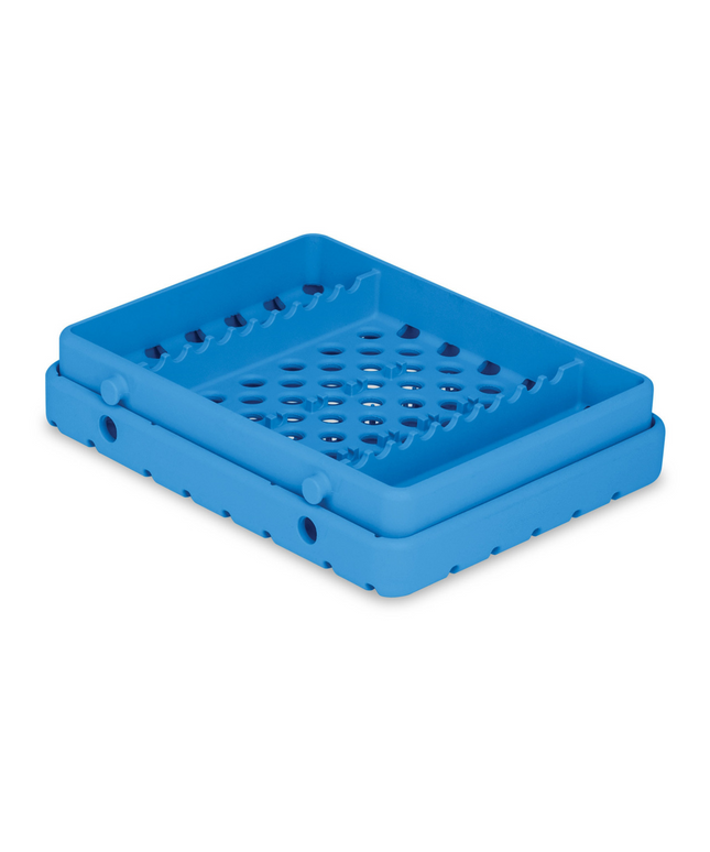 Practicon - Cool Cassette 2 True Blue 10 Instrument Tray 1/pack Holds Instruments Up To 7-1/8" Long