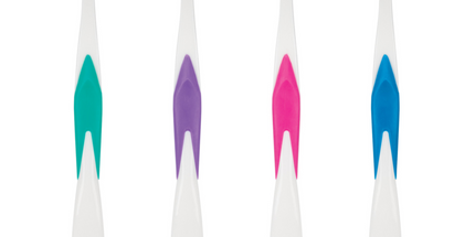 Practicon - Smilegoods A402 Toothbrushes 72/box Soft End-Rounded Dupont Tynex Bristles. Smooth Compact Head