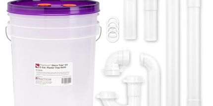 Practicon - Gleco Trap Hv Kit 5-Gallon Plaster Trap Kit. Includes 5-Gallon Heavy Duty Container All 1-1/2