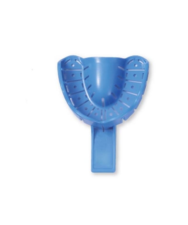 Premium Plus - #5 Small Upper Full-Arch Perforated Plastic Disposable Impression Trays With Rim Lock 10/Pk