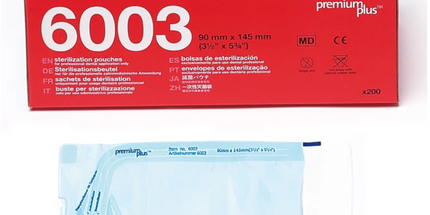 Premium Plus - Sterilization Pouches 3.5" x 5.75", 200 pcs/box <SPECIAL PRICE>