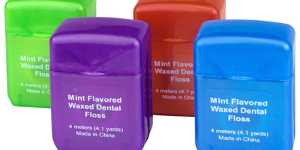 Plak Smacker - Mint Flavored Waxed Floss 4-Meters (144 Ct)
