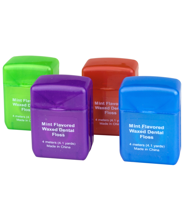 Plak Smacker - Mint Flavored Waxed Floss 4-Meters (144 Ct)