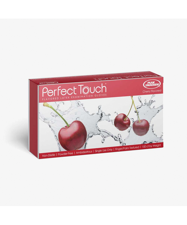 Plak Smacker - Cherry Flavored Latex Glove 100Ct M