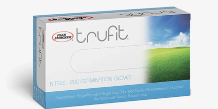 Plak Smacker - Trufit Blue Nitrile Gloves- M (200Ct)