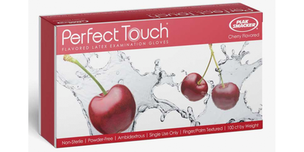 Plak Smacker - Cherry Flavored Latex Glove 100Ct Xs
