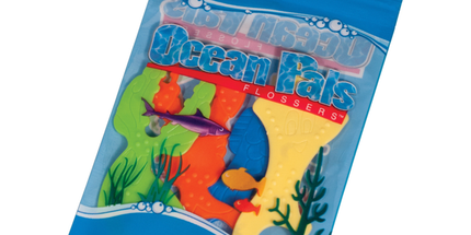 Plak Smacker - Ocean Pals Flossers 4 Per Pack (24 Ct)