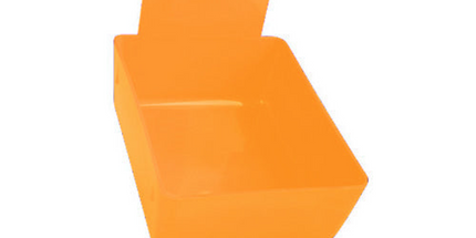 Lab Pan - Tangerine Plastic Pan with Metal Clip