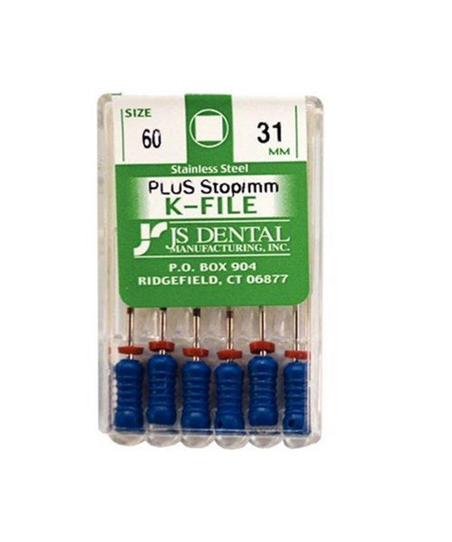 JS Dental K-Files #6 31mm, package of 6