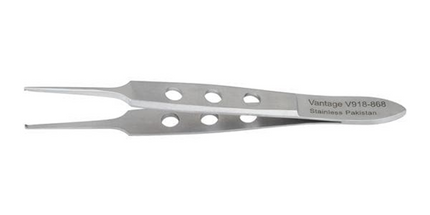 3-3/8' Bishop-Harmon Tissue Forceps, 1 x 2 Teeth.