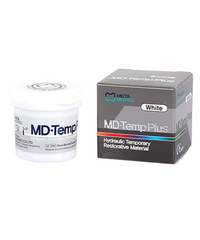 Meta Biomed - Md-Temp Plus Hydraulic Temporary Restorative White Paste 40 Gm. Jar