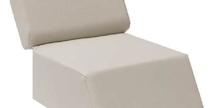 Mediposture Child Booster Seat 7" Thick Beige Single Seat. Measures: 26"l X 15"w 7"h - Mdc802