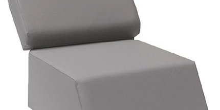 Mediposture Child Booster Seat 7" Thick Gray Single Booster. Measures: 26"l X 15"w 7"h - Mdc803