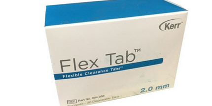 Flexible Clearance Tabs Blue 2mm 30/Pk
