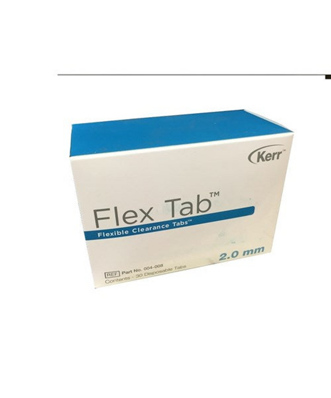 Flexible Clearance Tabs Blue 2mm 30/Pk