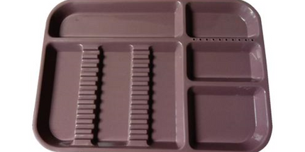 Plasdent - Divided Set-Up Tray Mauve