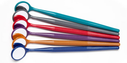 Zirc - Crystal HD #4 Thin Grip Mirror 12/Pk Assorted -Jewel