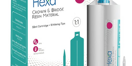 Hexa Temp Crown & Bridge Resin Material Self Cure 1:1 Ratio Shade B1 1X 50 Ml 76 G Cartridge