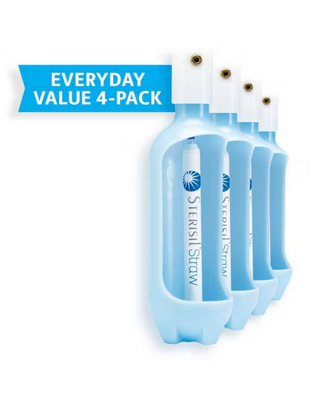 Sterisil? - Straw Everyday Value 4 Pack - Distilled